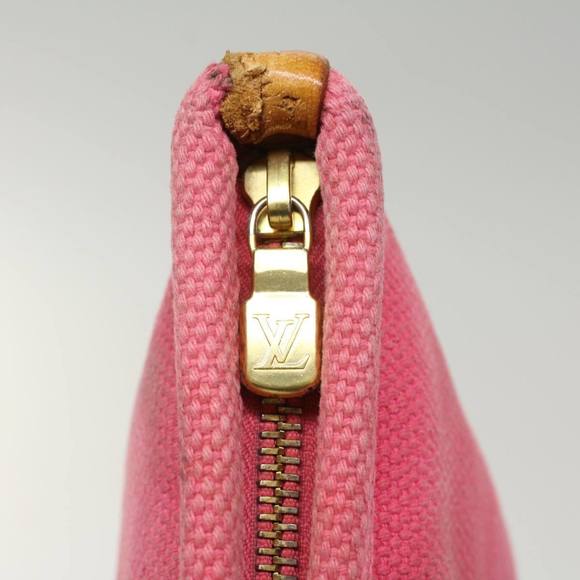 LOUIS VUITTON Antigua Pochette Plat GM Clutch Bag Pink M40065 LV Auth ep1350 - Picture 9 of 16